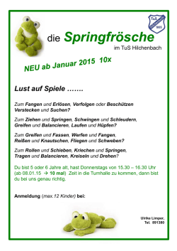 Die Springfr&ouml;sche - TuS Hilchenbach