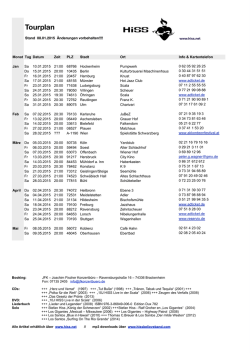 Download Tourplan - Hiss