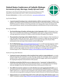USCCB - Secretariat of Laity, Marriage, Family Life and