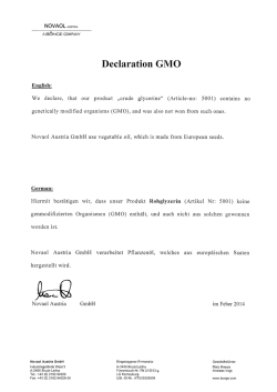 Declaration GMO - bunge-austria.at