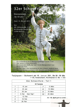 Information - Gongbu-Taiji in Berlin mit Sibylle Baldzuhn