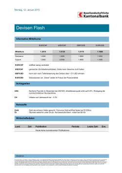 Devisen Flash - BLKB