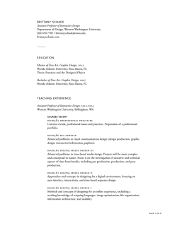 Download CV - Brittany Schade