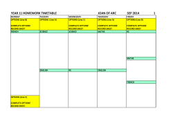 year 11 homework timetable