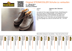Original STEINKOGLER Schuhe zu verkaufen