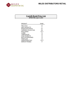 Download Castelli Marble 2014 Retail price list