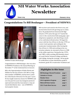 NHWWA Newseltter January 2014