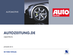 Objektprofil AUTOZEITUNG.de - Bauer Advertising