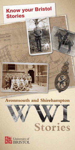 Know your Bristol Stories - Avonmouth and Shirehampton WWI