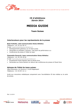 Media Guide Team Schweiz