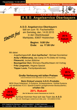 Hausmesse 2015 - ASO Angelservice Oberbayern