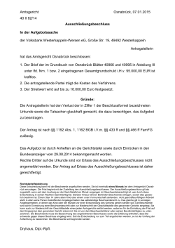 Amtsgericht Osnabrück, 07.01.2015 40 II 82/14