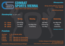 Stundenplan / Preisliste zum Ausdrucken (PDF) - Combat Sports
