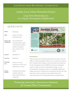 Jordan Cove Urban Watershed Project