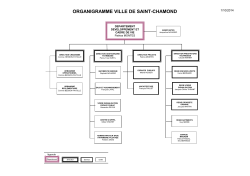 ORGANIGRAMME VILLE DE SAINT