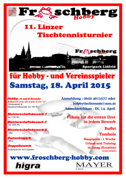 Samstag, 18. April 2015 - Froschberg Hobby