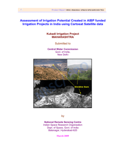 Download Kukadi Report - National Remote Sensing Centre