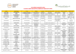 elenco pubblici esercizi aperti ad agosto 2014