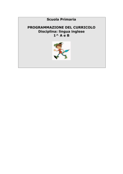 lingua inglese 1^ A e B