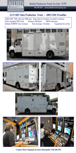 Mobile Production Truck For Sale #139 22 Ft SDI Video Production