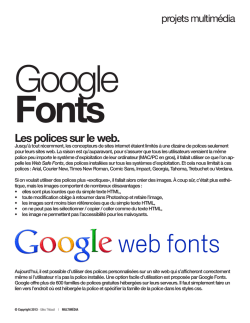 Google Web Fonts