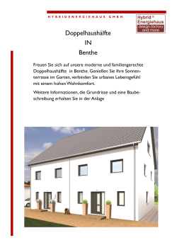Doppelhaushälfte IN Benthe