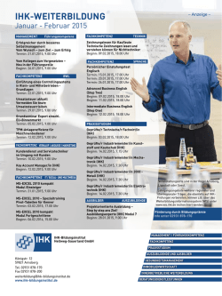 IHK-WEITERBILDUNG - IHK Arnsberg Hellweg-Sauerland