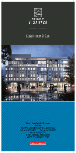 The Homes of St. Clair West Brochure