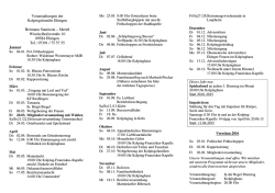 Jahresprogramm 2015