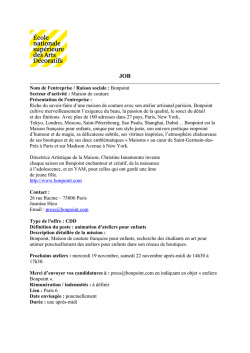 Job chez Bonpoint
