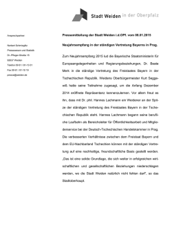 Neujahrsempfang in Prag - Weiden
