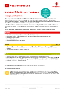 InfoDok 454: Vodafone ReiseVersprechen Asien