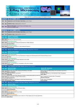 program - XRM 2014 Conference Melbourne