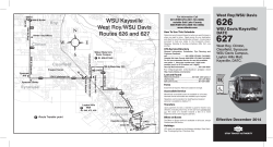 Davis WSU Routes 626 and 627