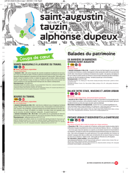 Journ&eacute;es du patrimoine 2014 - Quartier Saint-Augustin