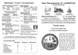 aktueller Pfarrbrief