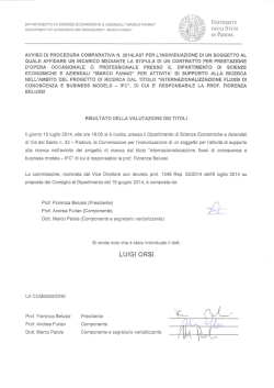 Download Esito valutazione