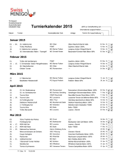 Turnierkalender 2015 - Minigolf Brigels