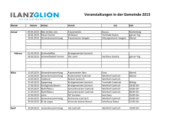 Veranstaltungen Ilanz-Glion 2015 (2)