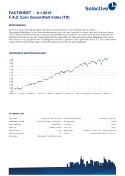 FACTSHEET - F.A.Z. Euro Gesundheit Index (TR) 6.1.2015 - Solactive