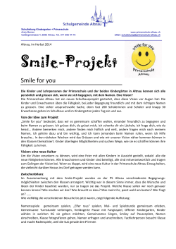 Smile-Projekt - Primarschule Altnau