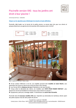 Piscinelle version XXS : tous les jardins ont droit à leur piscine !