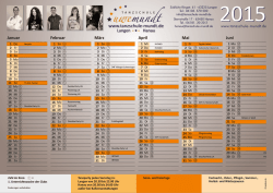 Jahreskalender 2015 - Tanzschule Mundt