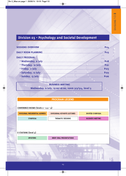 Division 03 - Psychology and Societal Development
