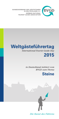 Steine - Deutscher Tourismusverband e.V.