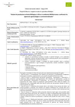 “Sistemi di produzione orticola BIOlogica in SErra in