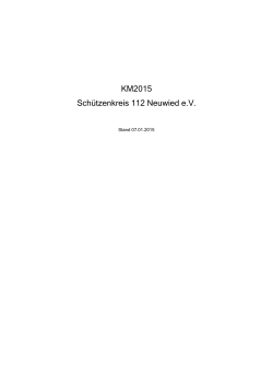 05.01.2015 KM2015: Endergebnis (PDF) - Schützenkreis 112