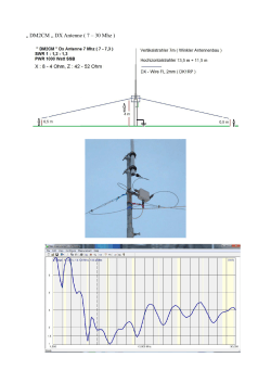 „ DM2CM „ DX Antenne ( 7 – 30 Mhz )