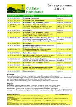 Jahresprogramm 2015 CVZ Hochtaunus_2.pdf - CV-Zirkel