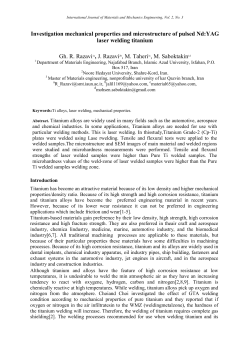 Investigation mechanical properties and microstructure of pulsed Nd